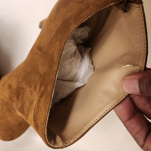 Trafaluc Suede Brown Ankle Boots - Picture 3 of 8